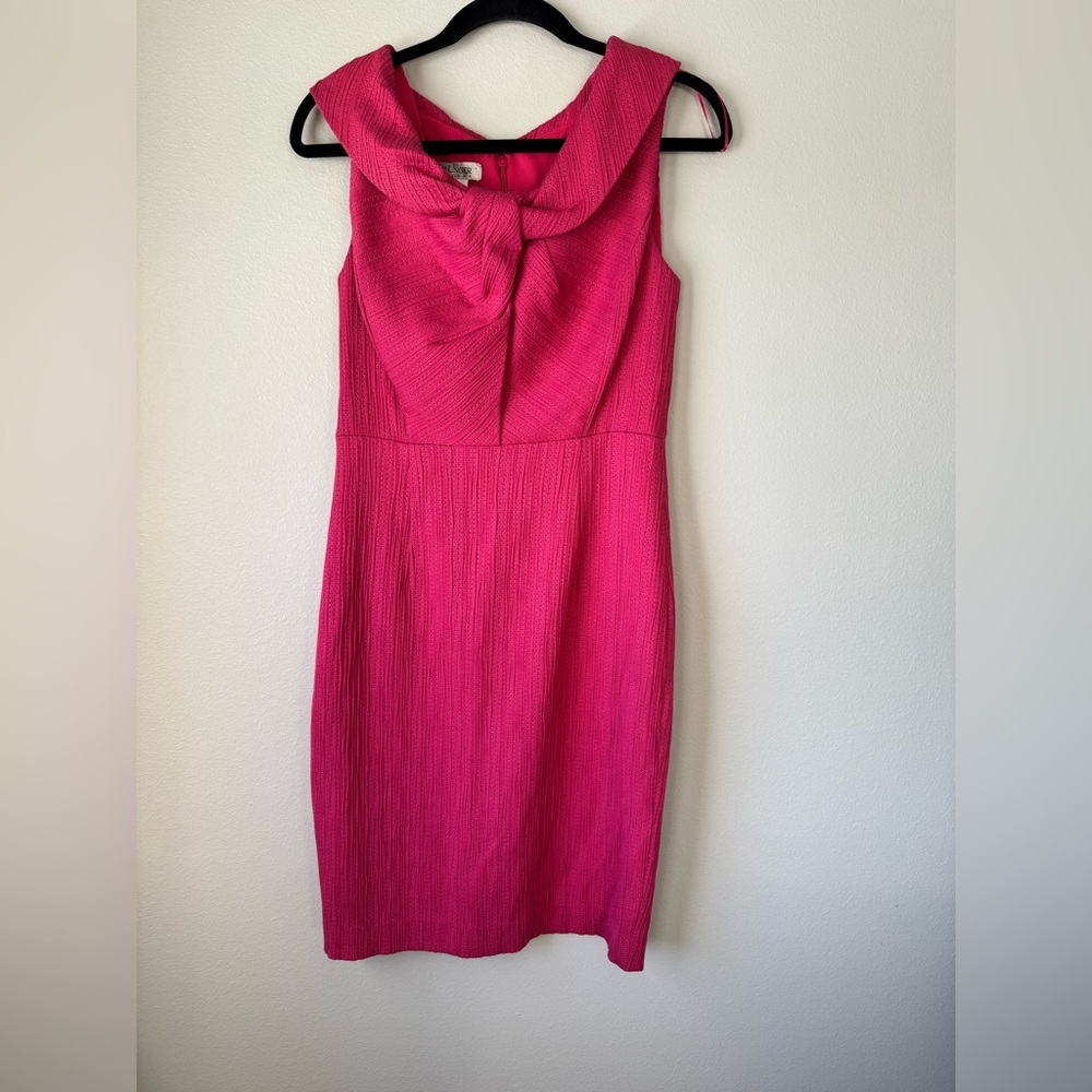 Kay Unger Vibrant Pink Mini Dress